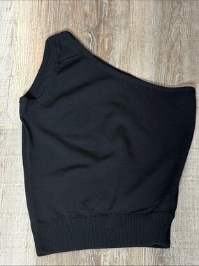 J. Crew Black Ribbed-Neck Knit Top